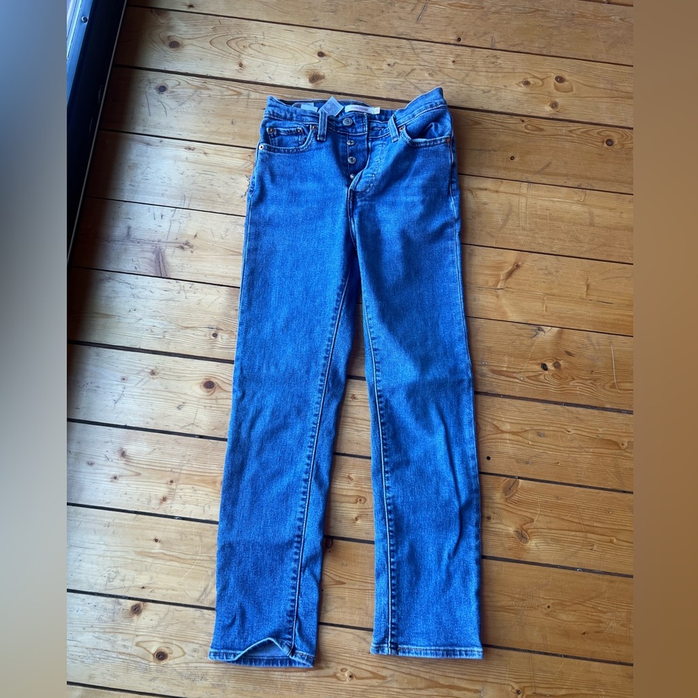 Levi's Women's Wedgie Straight Leg Blue Jeans